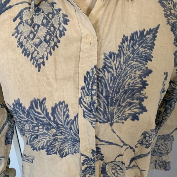 RALPH LAUREN 100% LINEN SHIRT with buttons - Picture 2 of 6